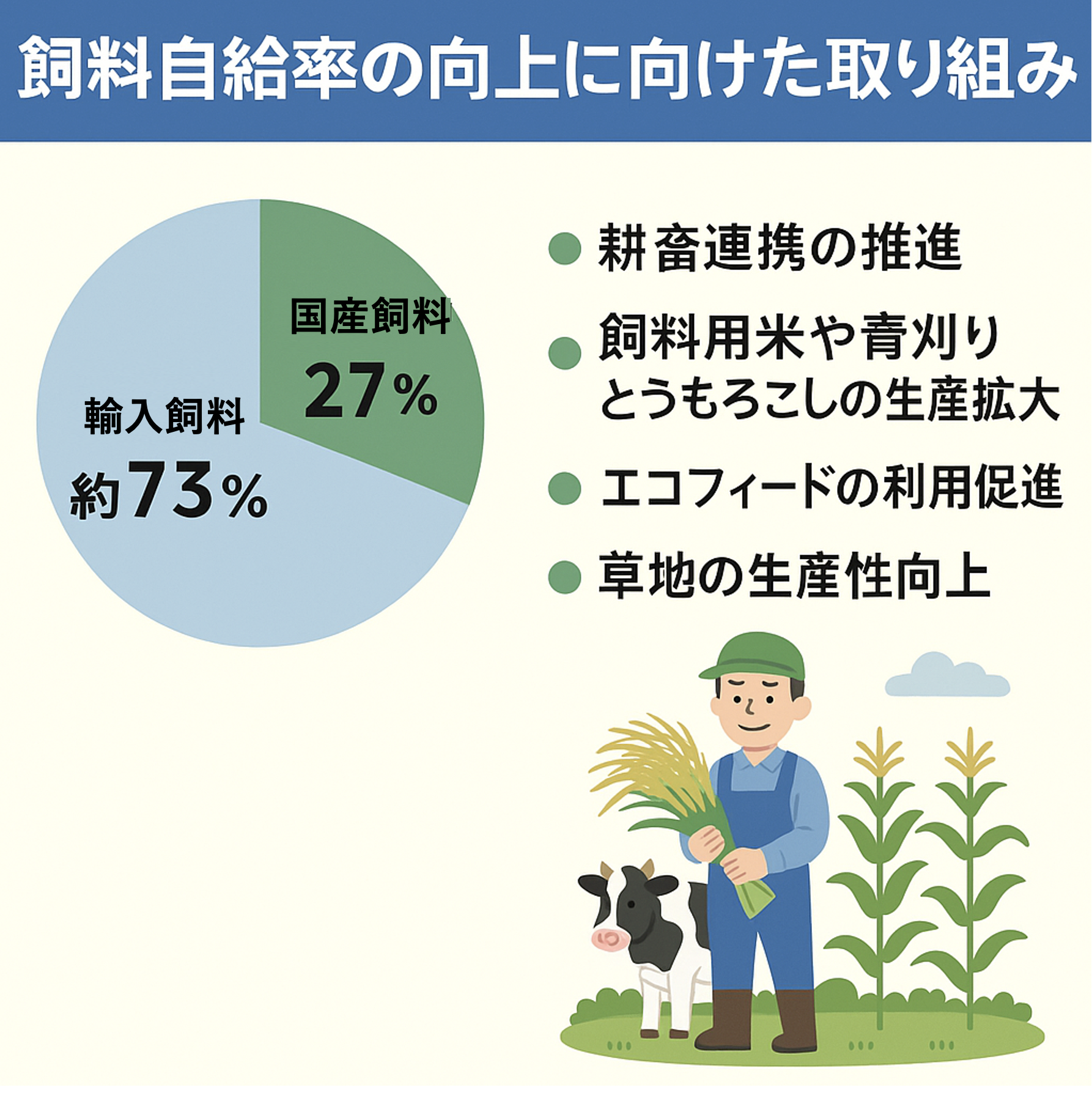 飼料自給率の改善案