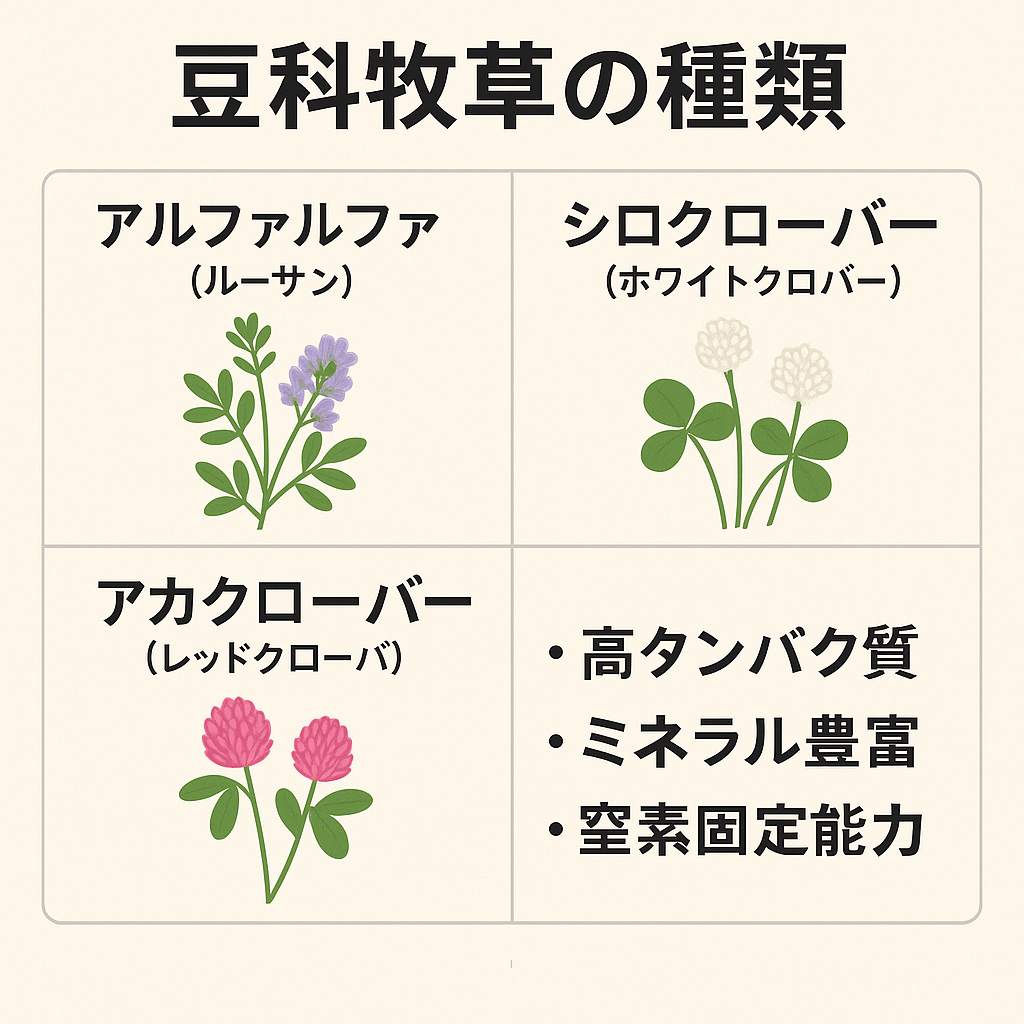 豆科牧草の種類と特徴