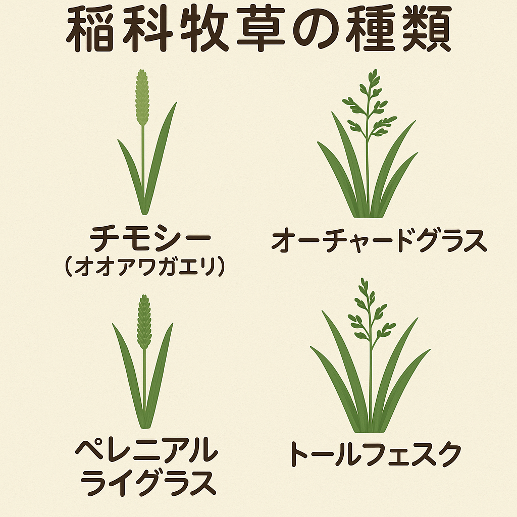 稲科牧草のイラスト