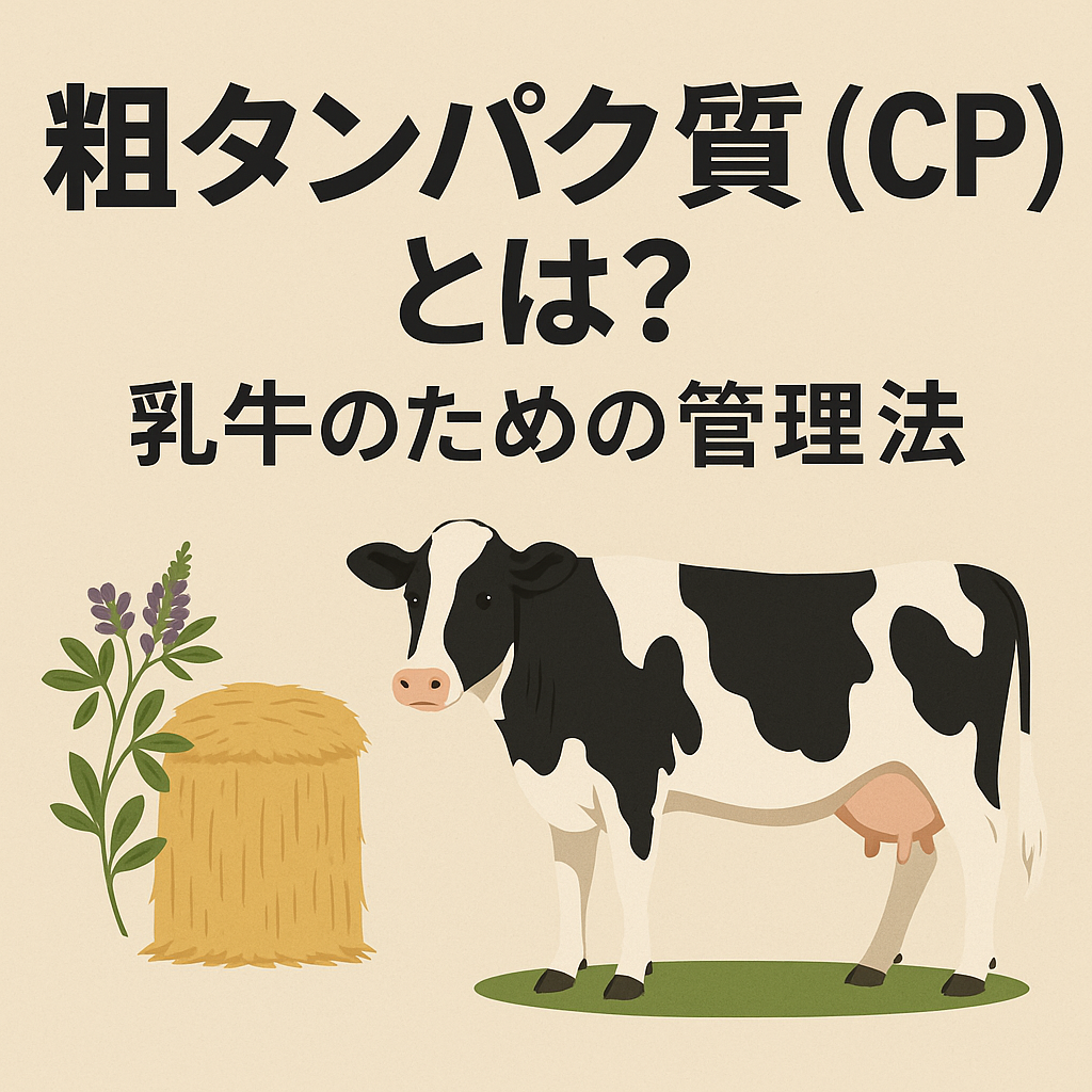 粗タンパク質（CP）とは乳牛のための管理方法