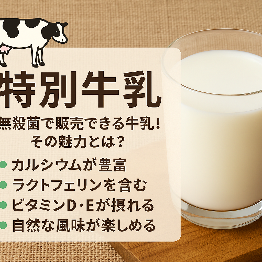 Special raw milk with premium quality produced under strict hygiene control in certified dairy farms