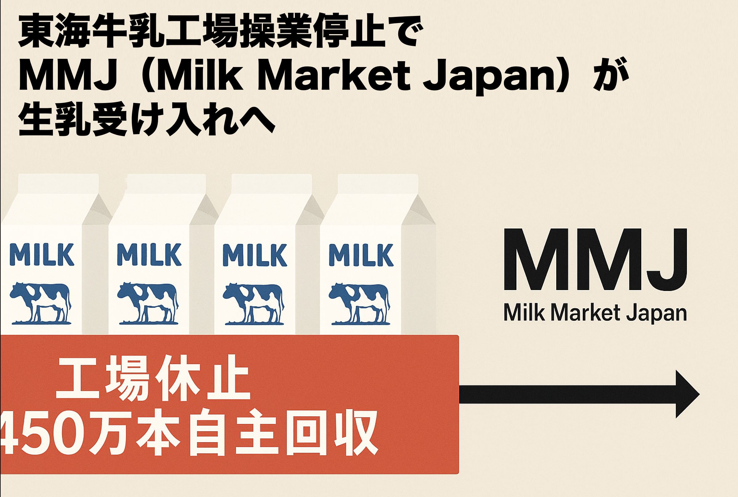東海牛乳工場休止とMMJによる生乳受け入れ、廃棄ゼロを目指す乳業界の新たな取り組み