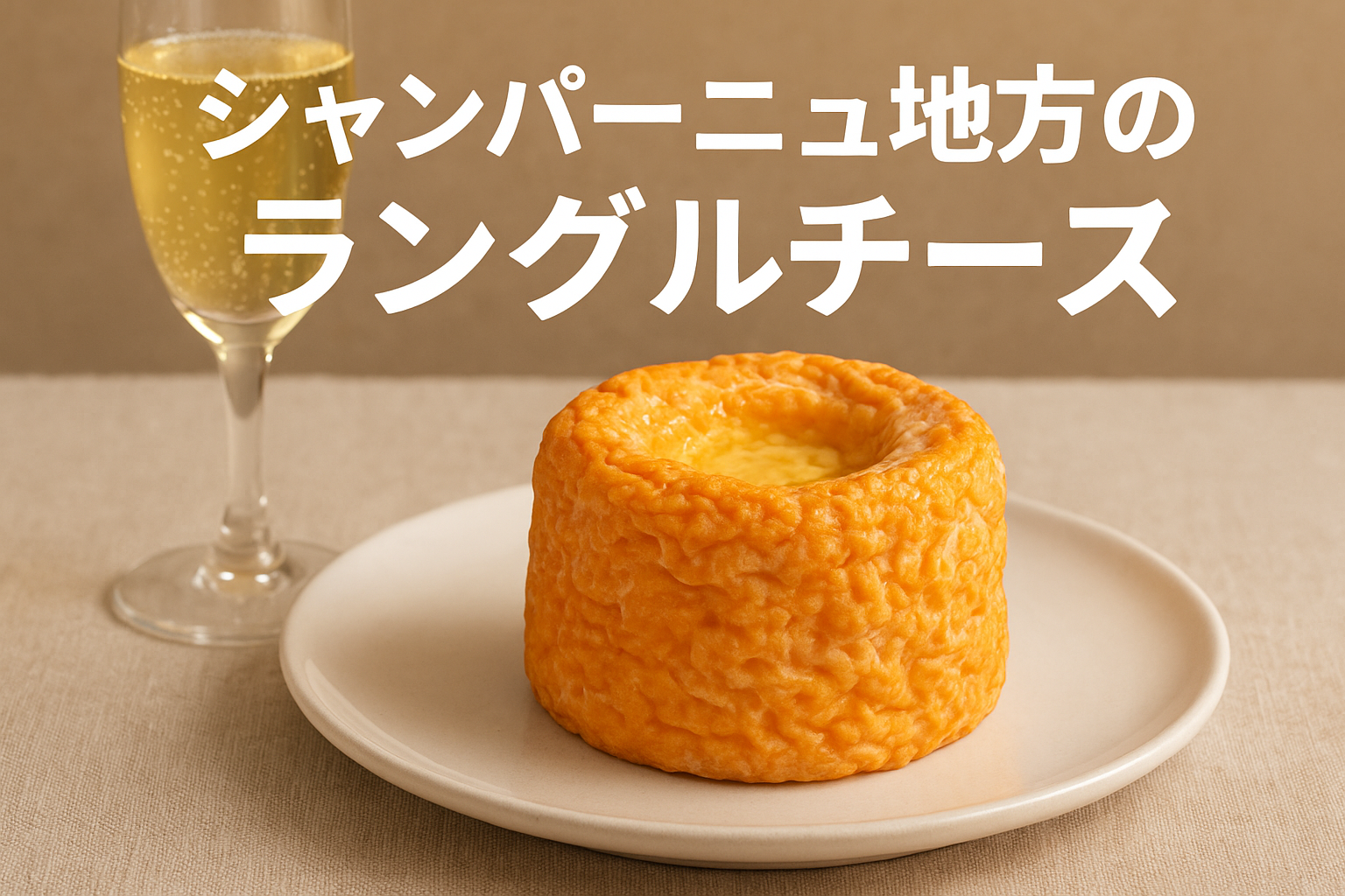 ラングルチーズとシャンパンで楽しむフォンテーヌ