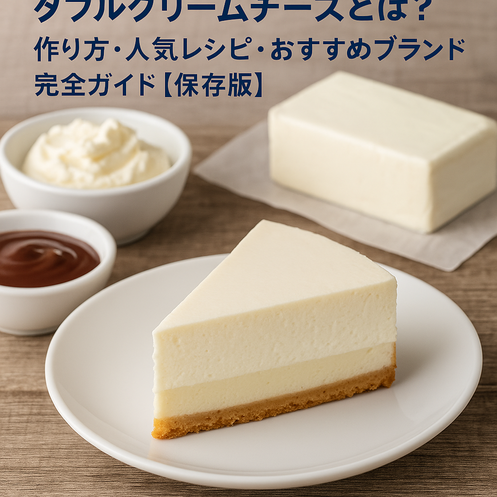 濃厚でなめらかなダブルクリームチーズと人気レシピ