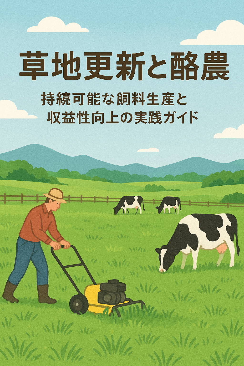 草地更新と新芽の牧草｜酪農の持続可能な飼料生産