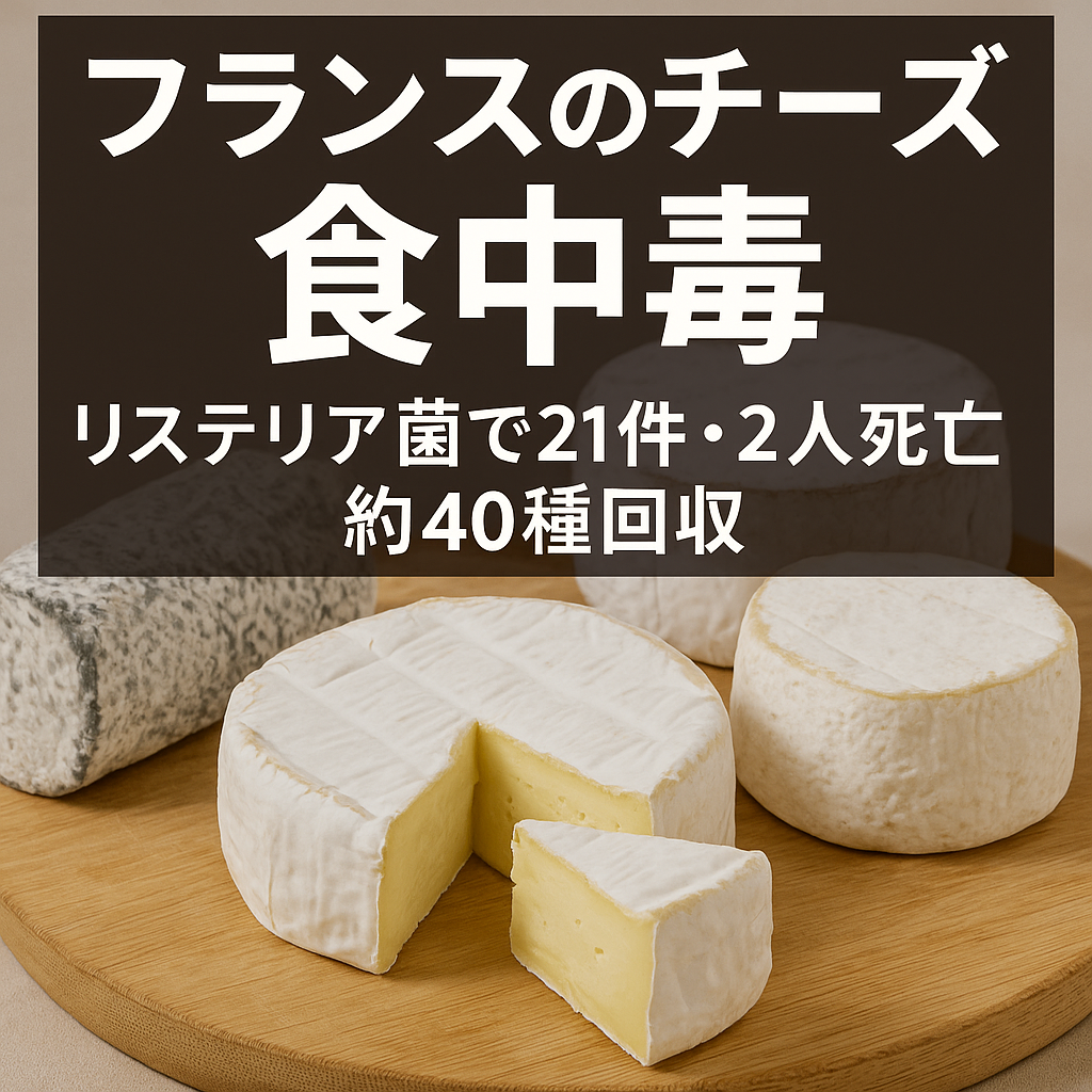 フランス産ソフトチーズ回収 リステリア菌感染警告