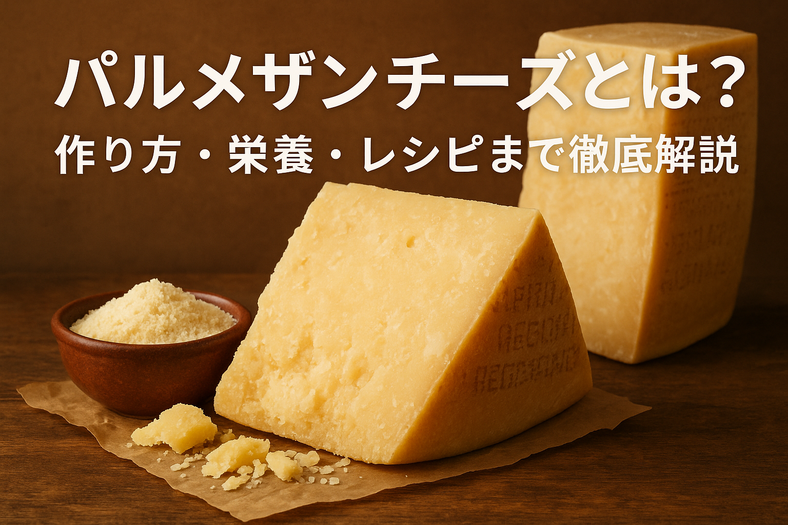 パルメザンチーズ（パルミジャーノ・レッジャーノ）の特徴と作り方・栄養・レシピ解説