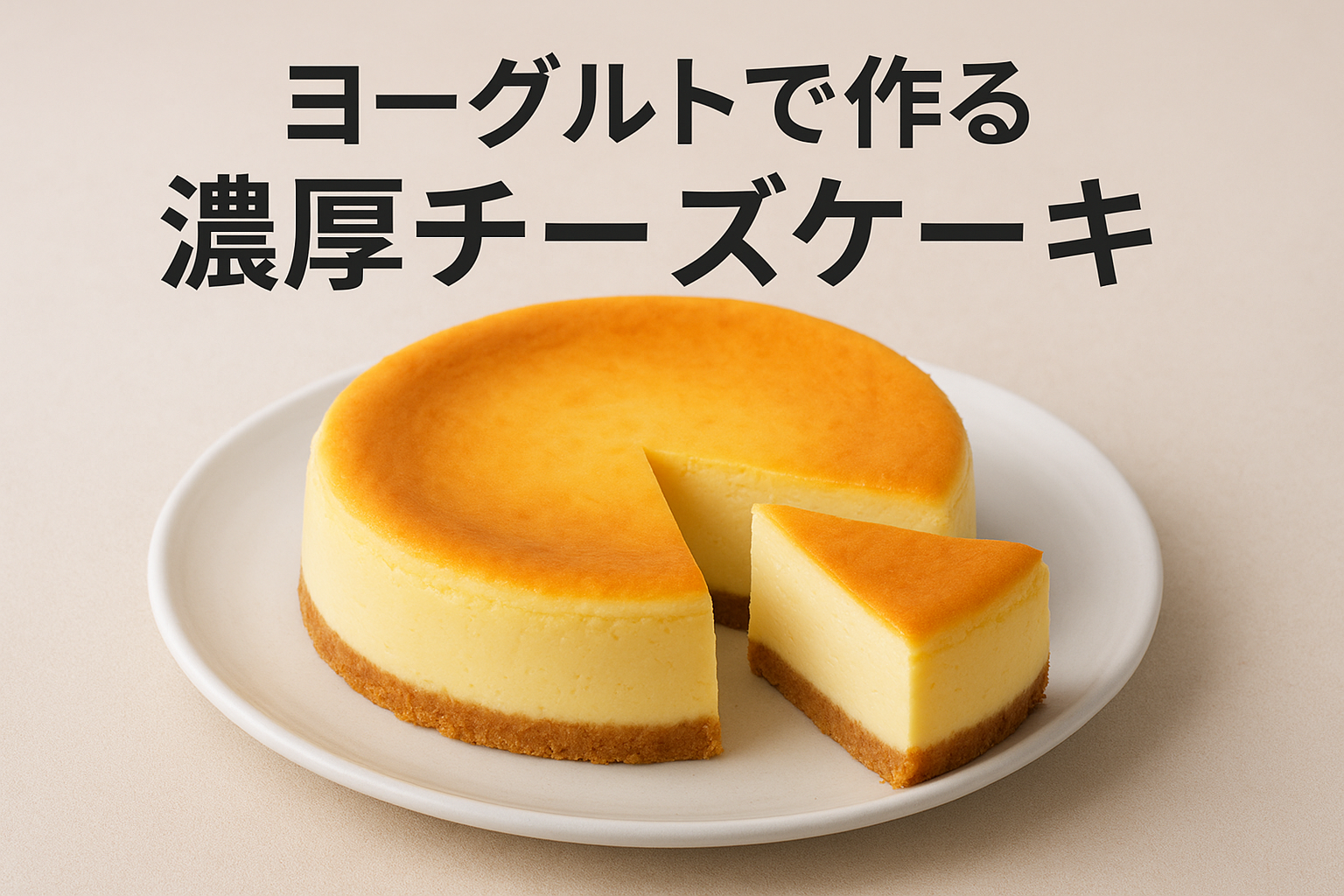 ヨーグルトで作る濃厚チーズケーキレシピ｜クリームチーズ不要の簡単スイーツ
