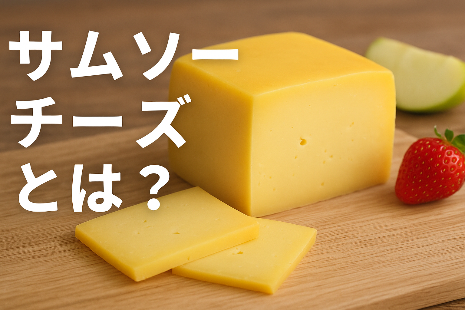 デンマーク産サムソーチーズ ブロックとスライス