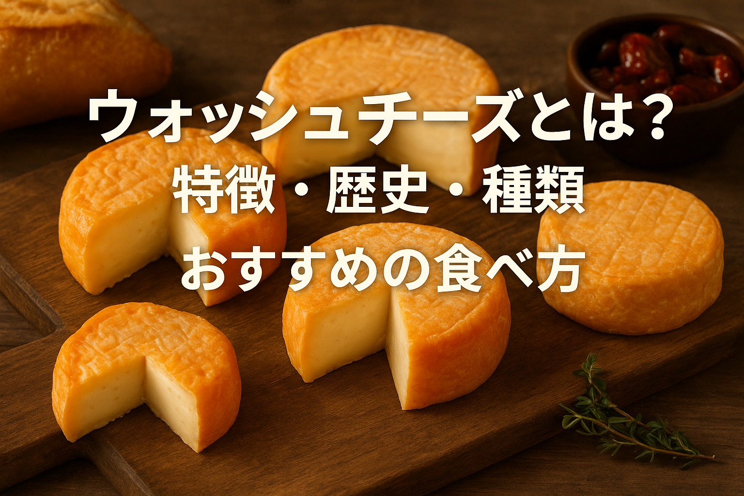 ウォッシュチーズとは｜特徴・歴史・種類・食べ方を解説するアイキャッチ画像