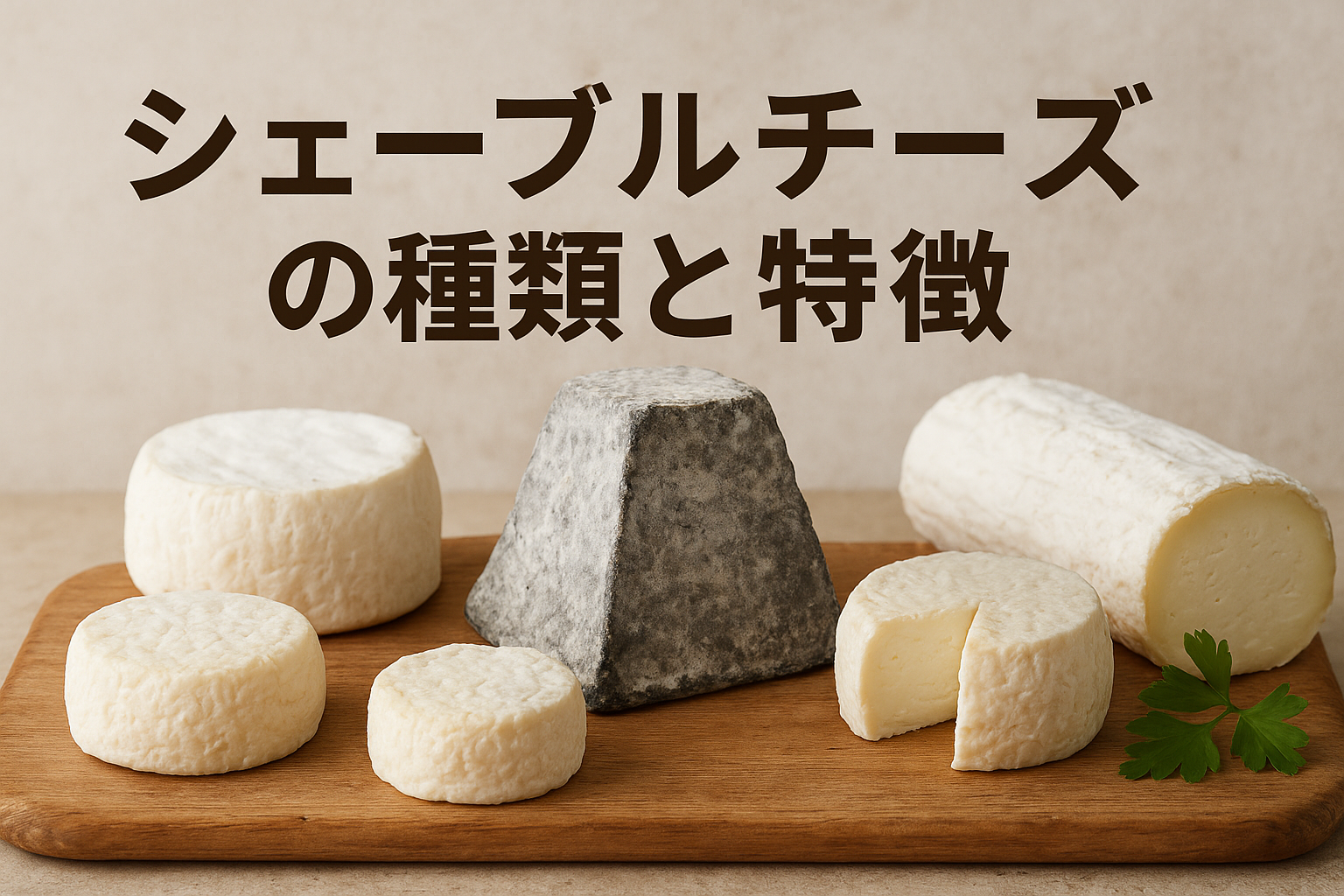 シェーブルチーズの種類と特徴｜フランス産山羊乳チーズの盛り合わせ