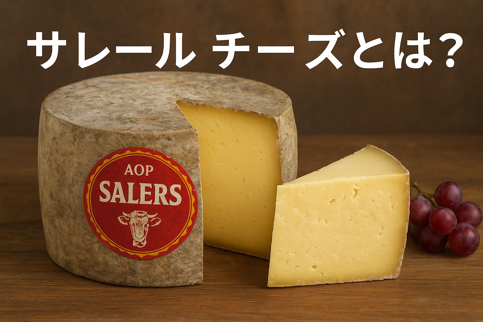 サレール チーズ 全形と断面｜夏限定オーヴェルニュ伝統チーズ