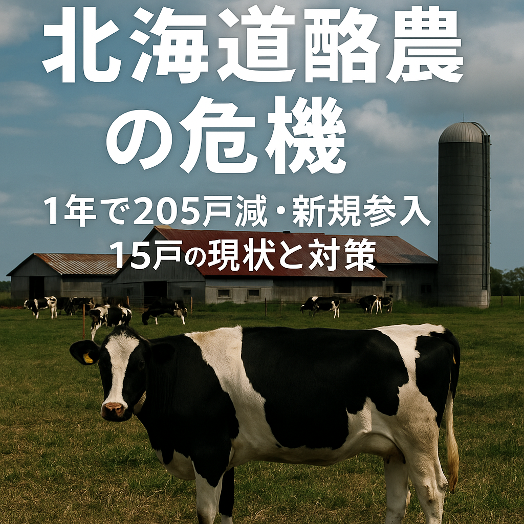 北海道酪農の危機｜生乳出荷戸数減少