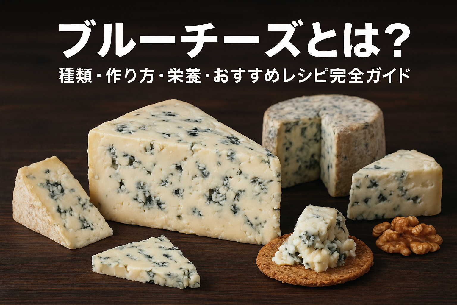 ブルーチーズとは？種類・作り方・栄養・おすすめレシピ完全ガイドのアイキャッチ画像