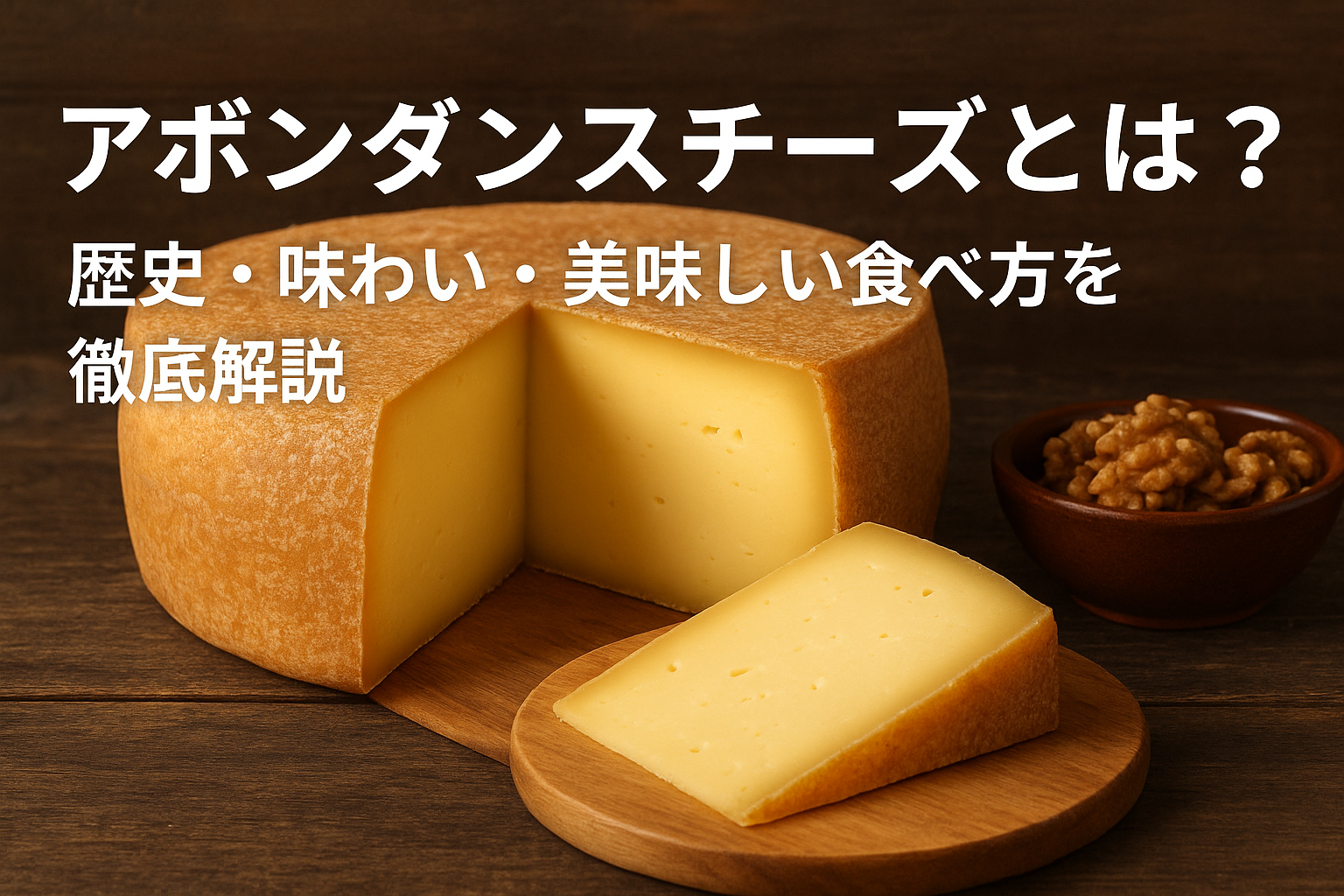 アボンダンスチーズのアイキャッチ画像｜フランス・アルプス産伝統チーズの特徴と味わい