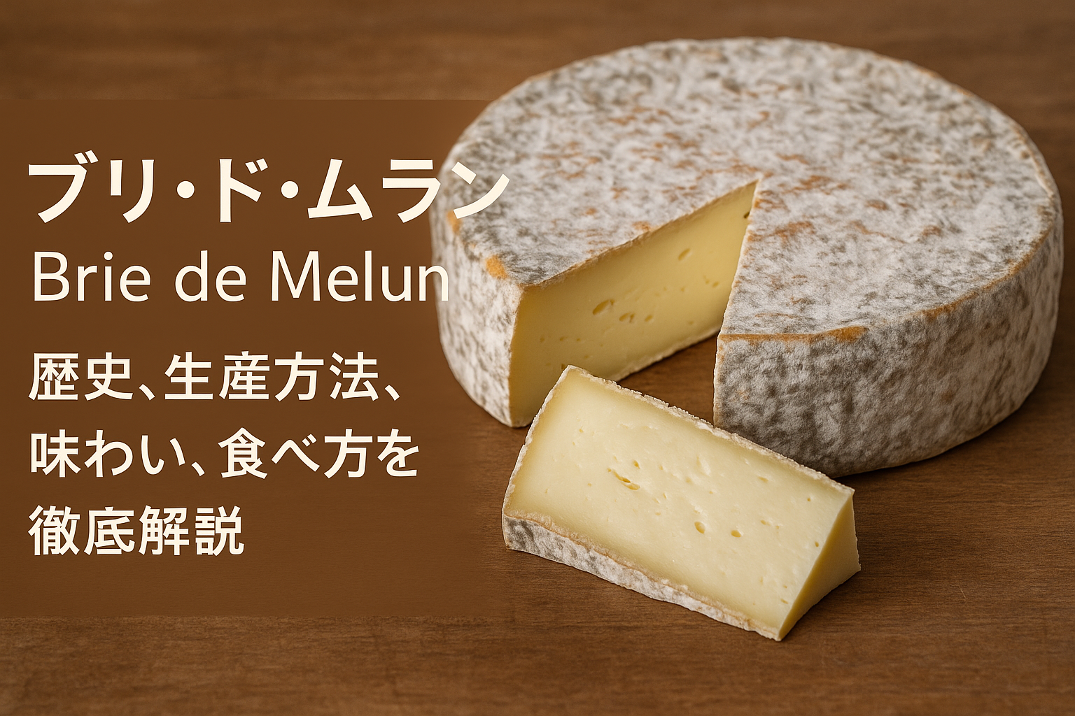 フランス伝統チーズ ブリ・ド・ムラン Brie de Melun