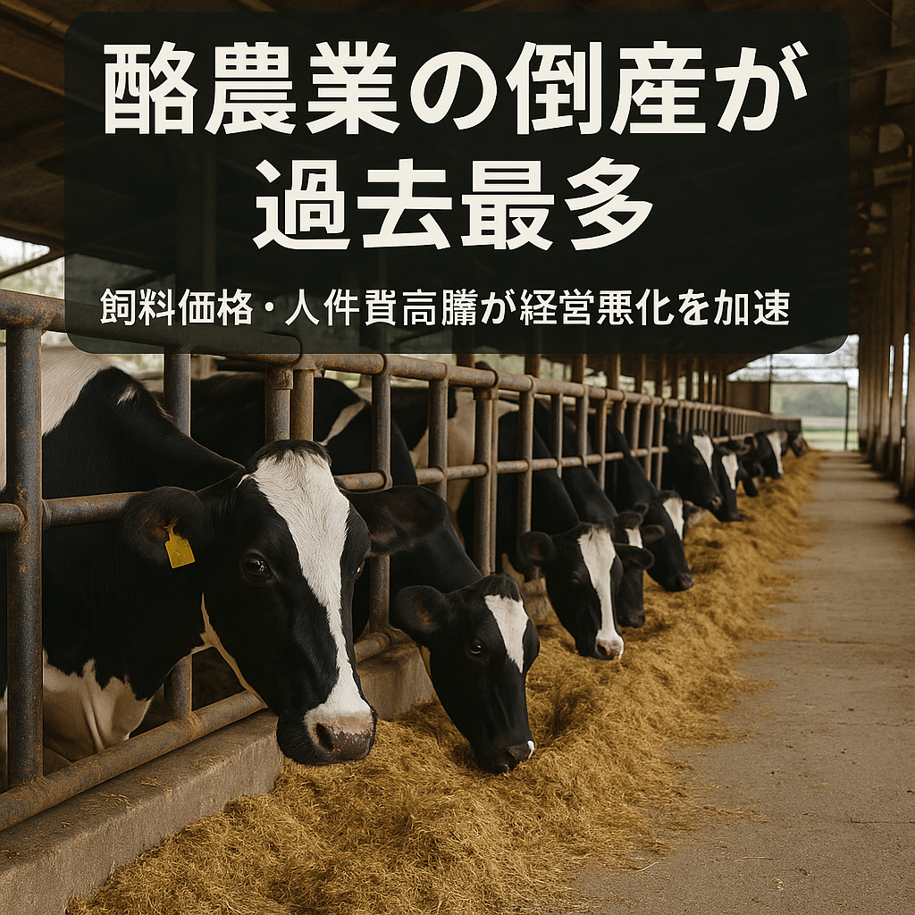 酪農倒産危機｜飼料高騰と人件費上昇の牛舎