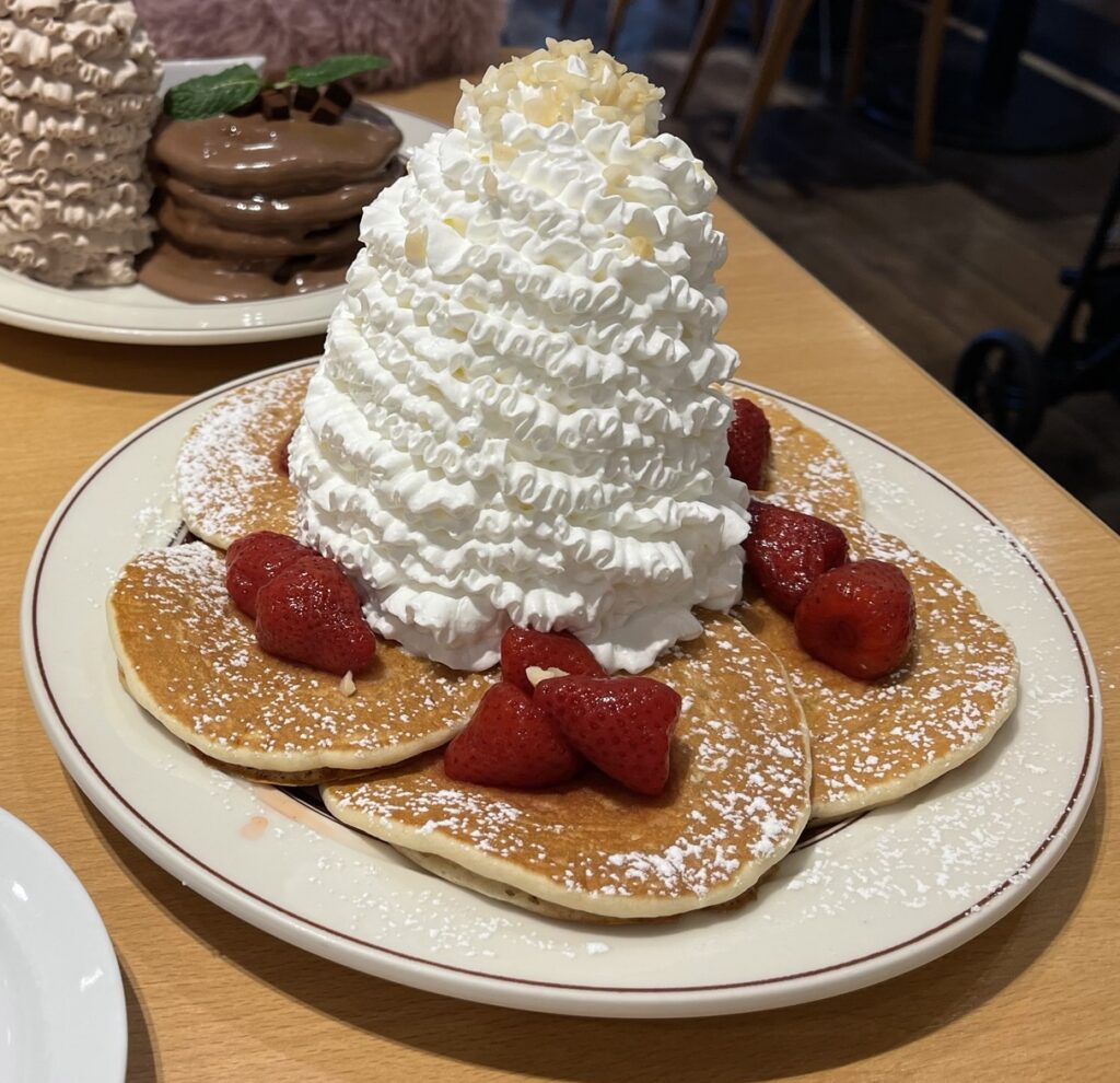 ふわふわホイップクリームパンケーキ