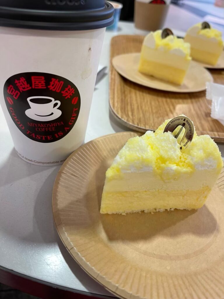 ドゥーブルフロマージュのレアチーズケーキ