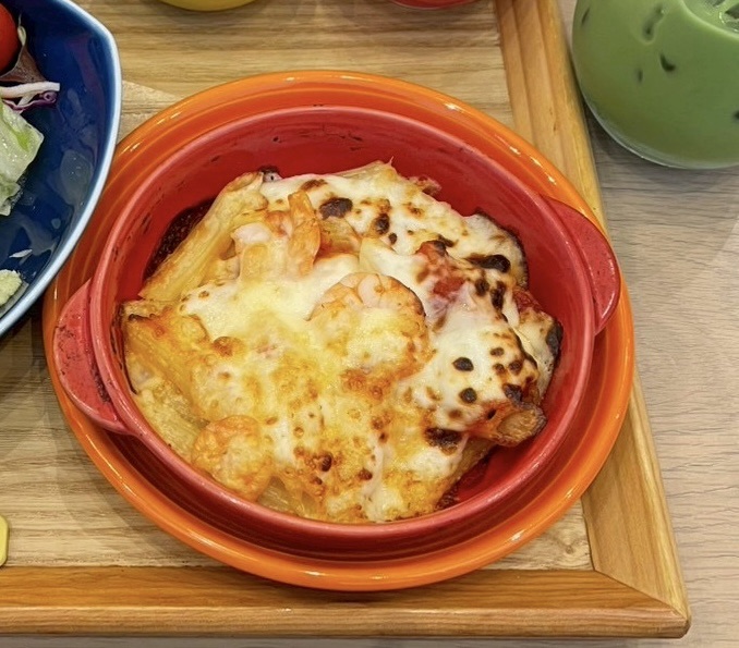 エメンタールチーズ入りのグラタン