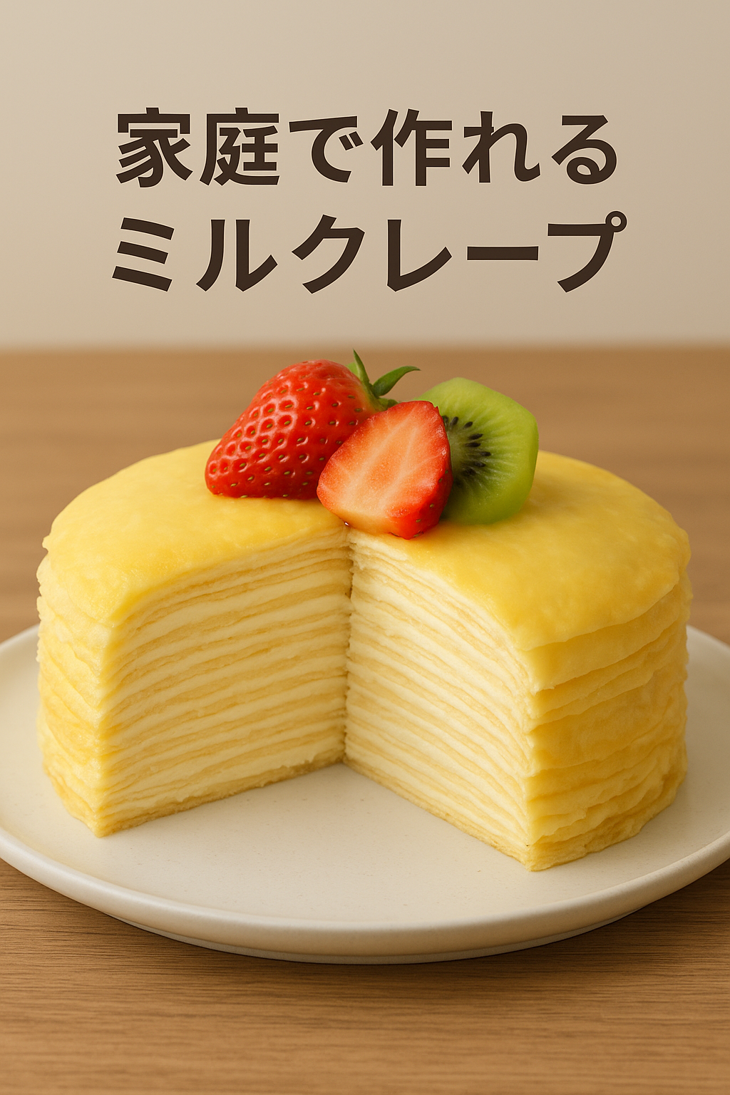 家庭で作れるミルクレープ｜層が美しい人気スイーツ