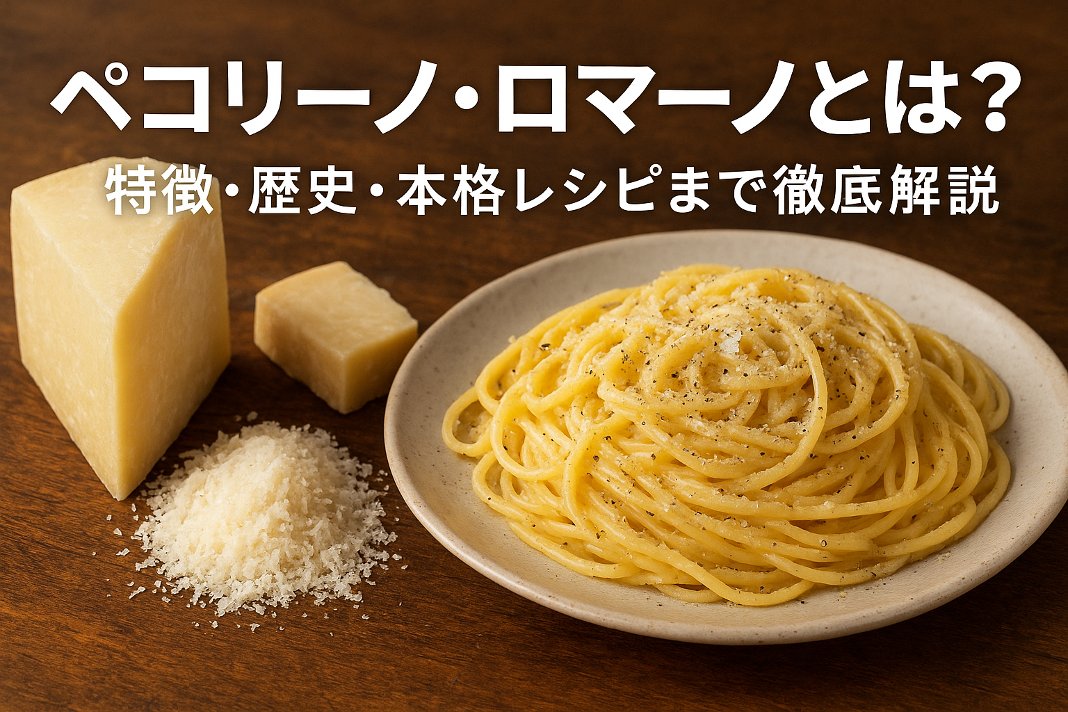 ペコリーノ・ロマーノチーズの特徴と歴史・レシピ解説