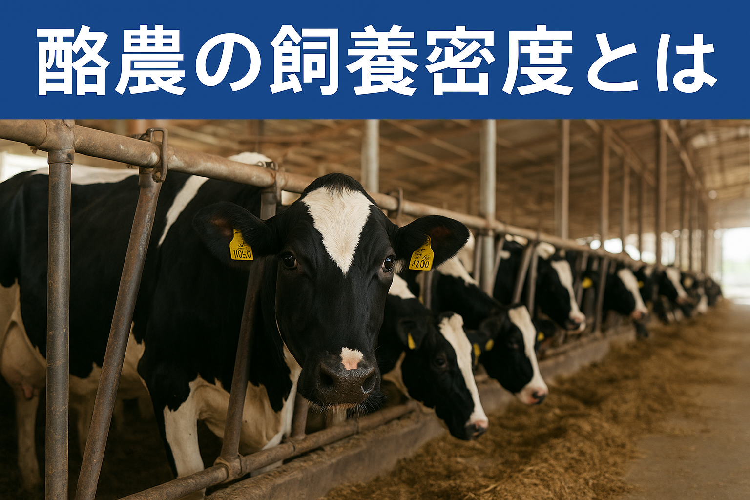 酪農 飼養密度 牛の健康 生産性 改善策