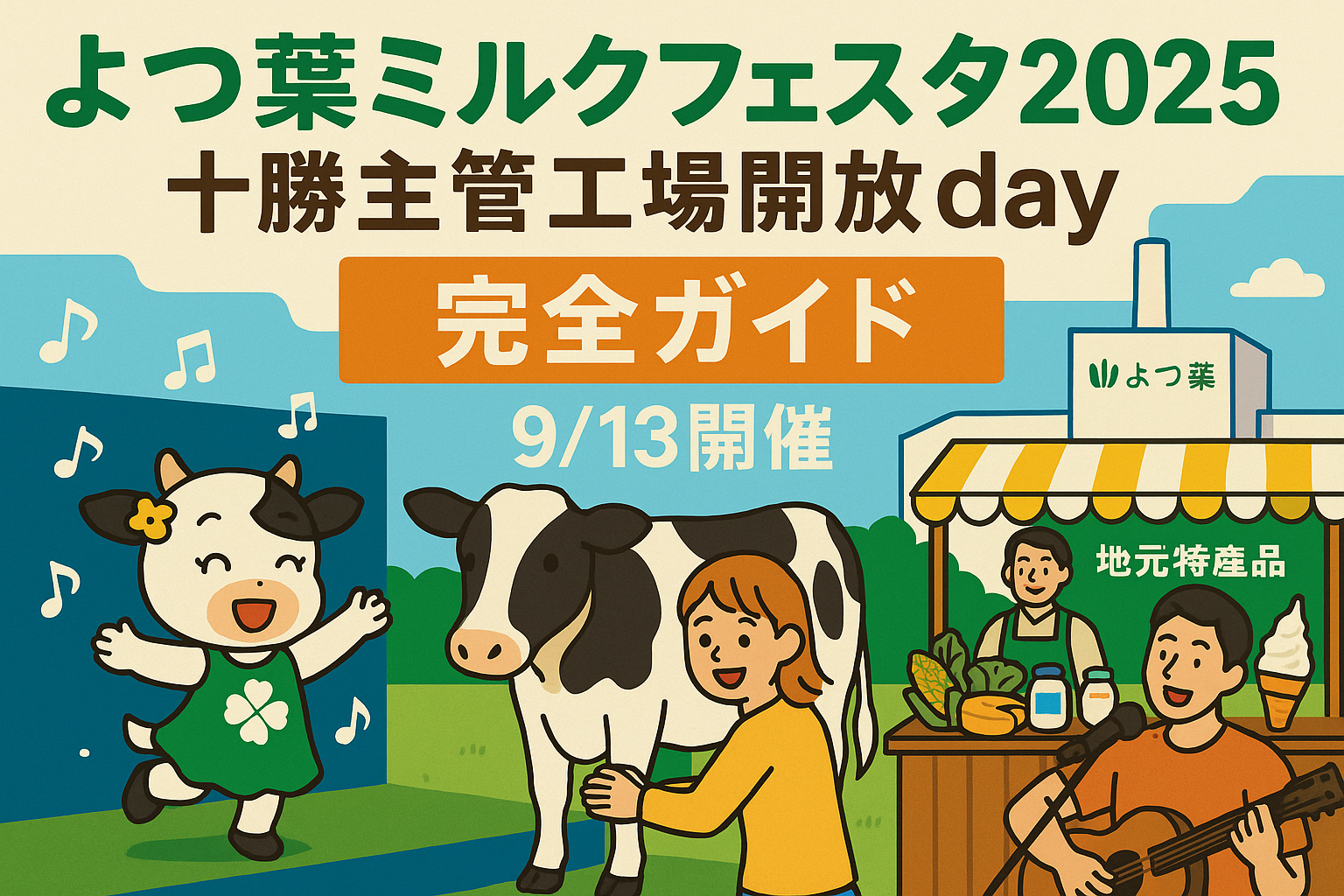 よつ葉ミルクフェスタ2025 十勝主管工場開放day みるるステージ