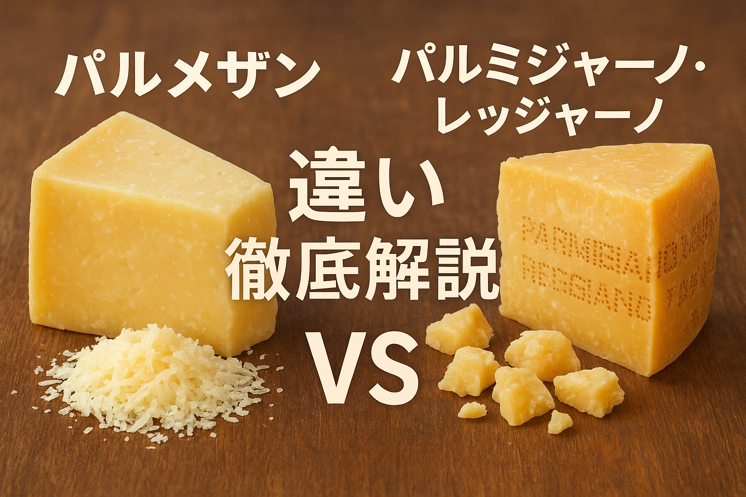 パルメザンとパルミジャーノ・レッジャーノの違い｜本物チーズの見分け方と使い方