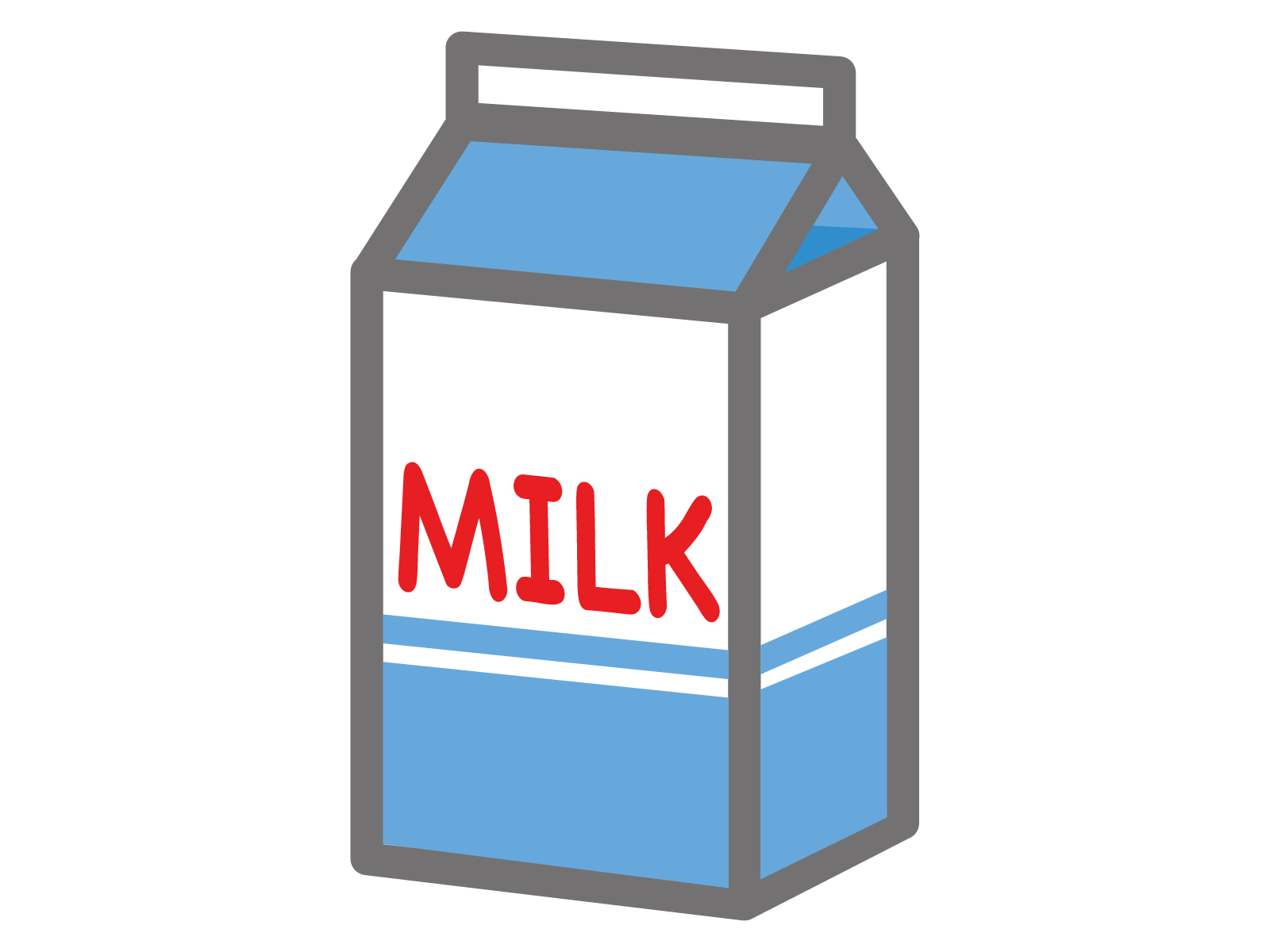 牛乳パックの上部にある切欠きの凹みと買い物での見分け方、ユニバーサルデザインの工夫を紹介するイメージ