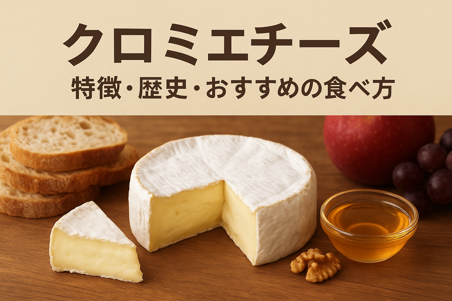 クロミエチーズの特徴と食べ方｜フランス産白カビチーズ