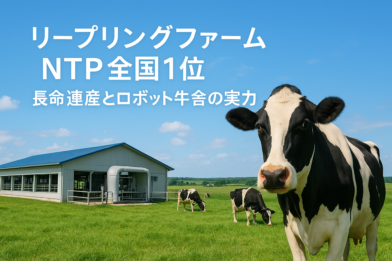 別海町リープリングファームが総合指数NTP1位を獲得｜ロボット牛舎と長命連産の成功事例