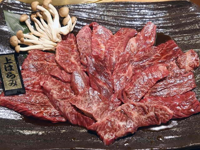 牛肉の上ハラミの生肉イメージ