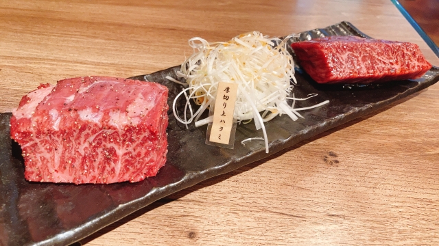 厚切り上ハラミステーキの焼き上がりイメージ
