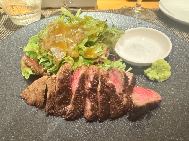 A5ランク黒毛和牛能登牛イチボステーキの焼き上がりイメージ