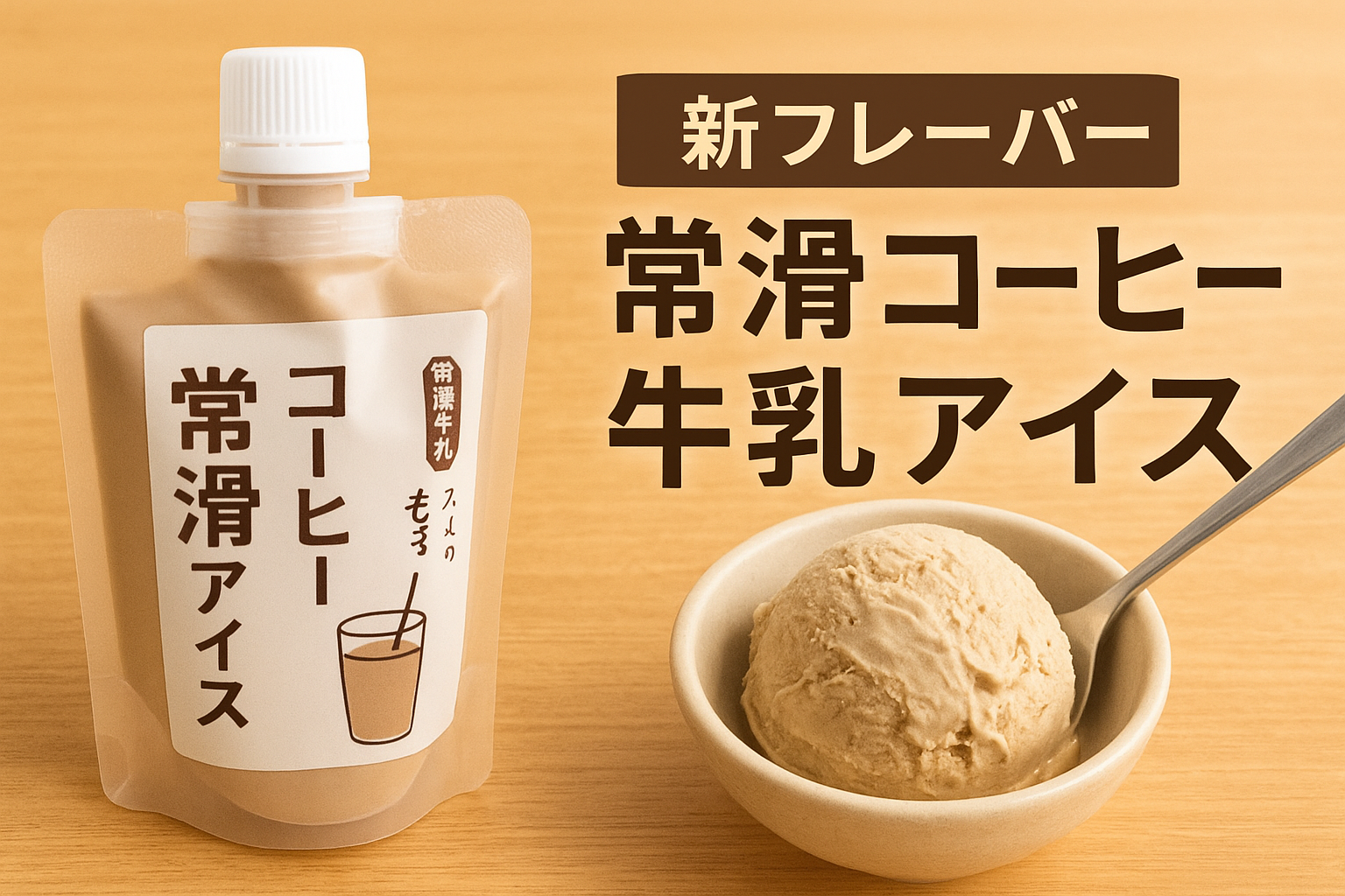 常滑コーヒー牛乳アイス｜常滑牛乳を使った大人のコーヒーフレーバーアイス