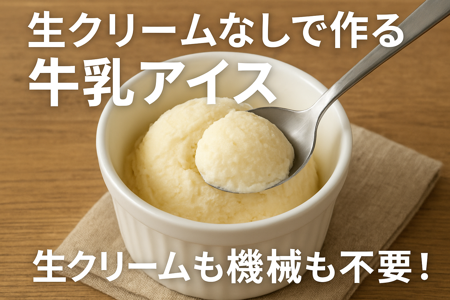 生クリームなしで作る牛乳アイス｜アイスメーカー不要の簡単レシピと滑らかに仕上げるコツ