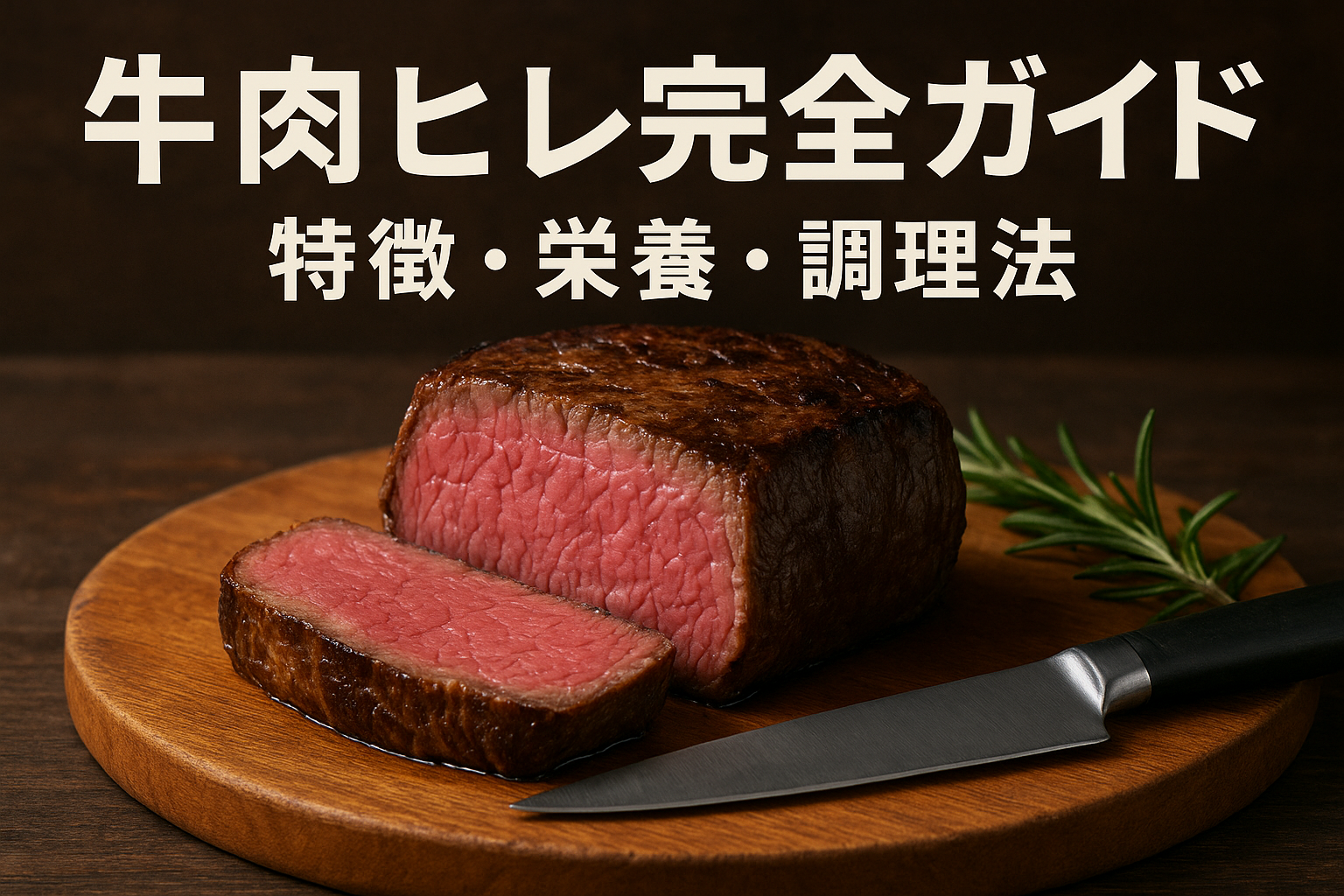 牛肉ヒレ（フィレ・テンダーロイン）の特徴と栄養｜柔らかく上品な旨味を持つ希少部位のステーキとシャトーブリアン