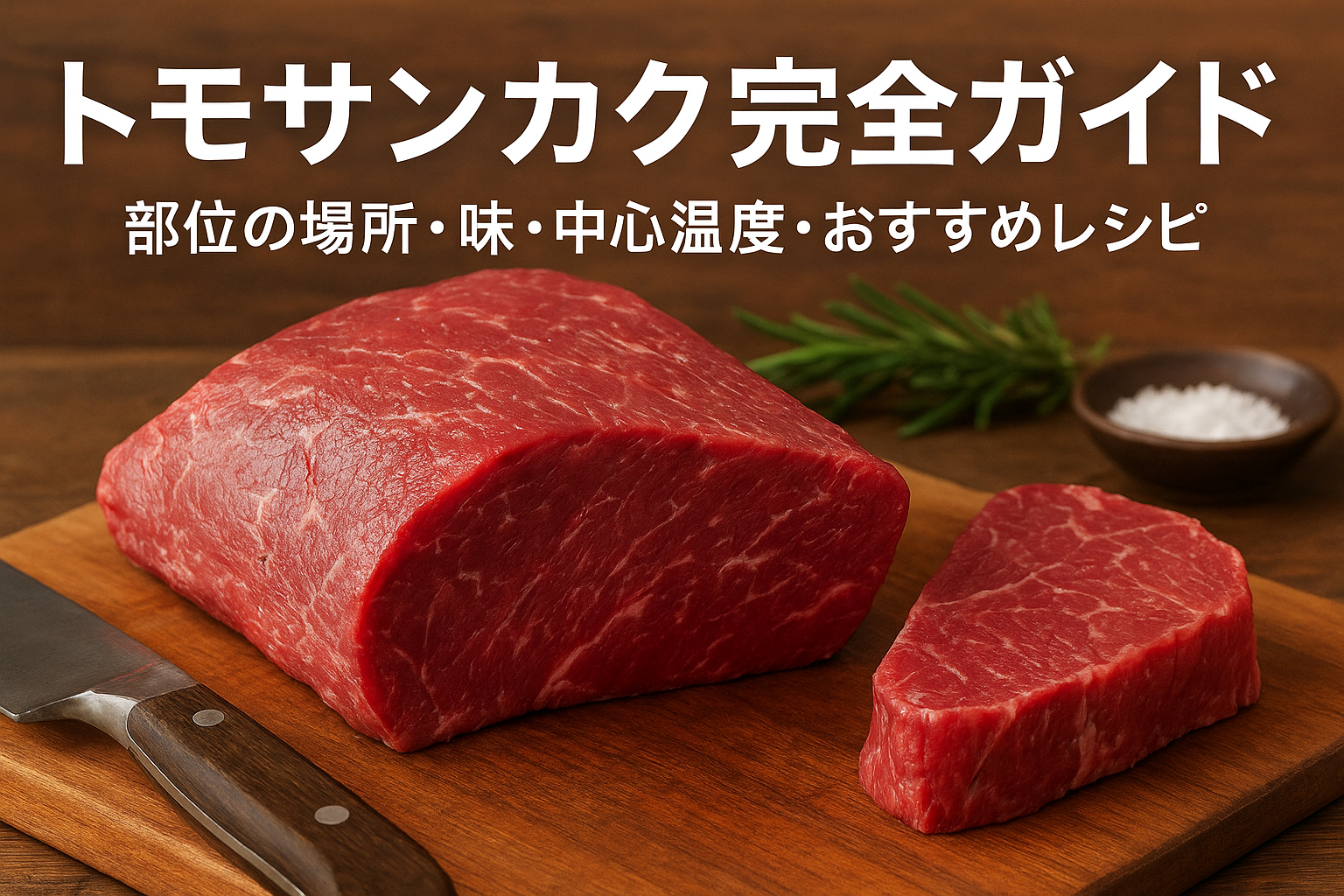 トモサンカクの部位と特徴を解説するガイド｜赤身の旨みと霜降りが魅力の希少部位ステーキ