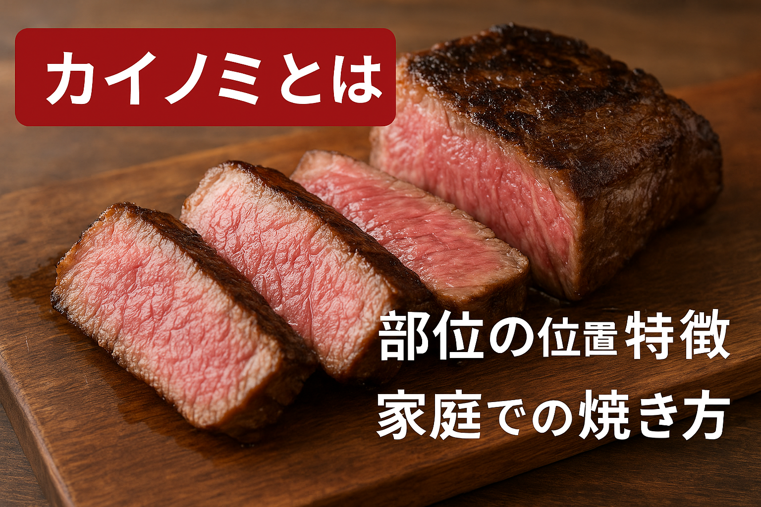 カイノミの部位位置と焼き方を解説する図解付き牛肉ガイド｜赤身と脂の旨みがわかる焼肉用希少部位