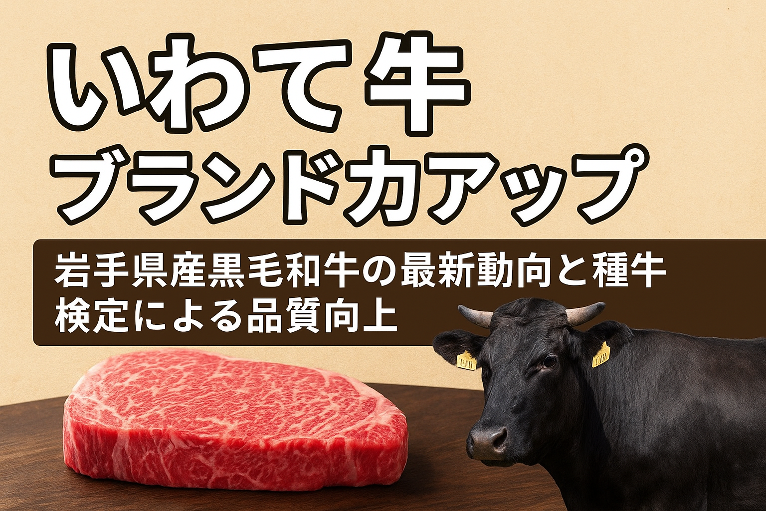いわて牛 ブランド力アップ｜岩手県産黒毛和牛の最新動向と種牛検定による品質向上
