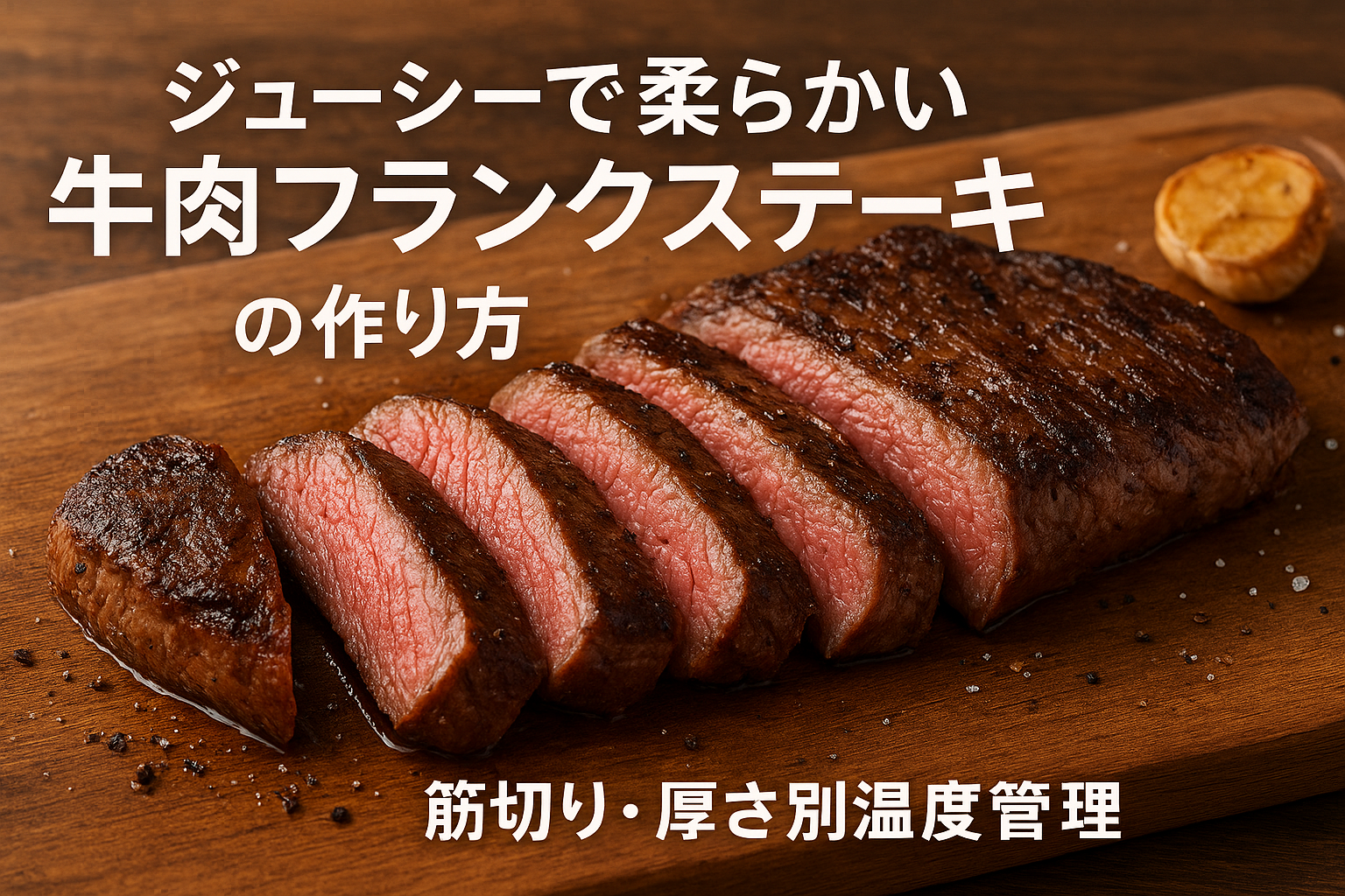 牛肉フランクステーキの焼き方と柔らかく仕上げるポイント