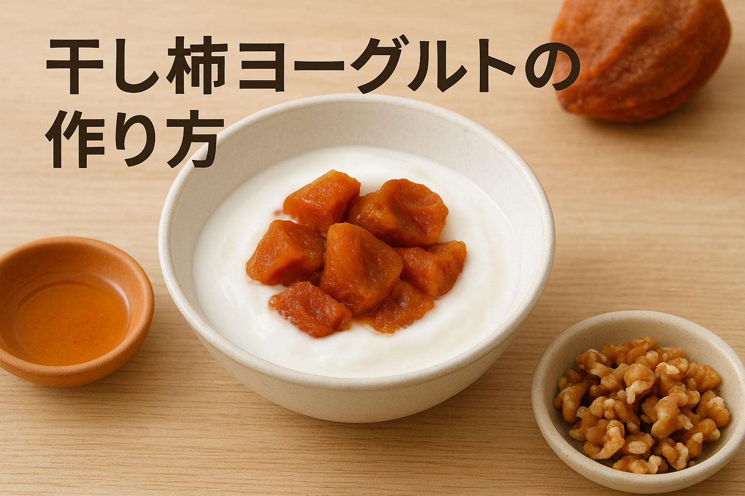 干し柿ヨーグルトの作り方と腸活・美肌に効く冬の朝食