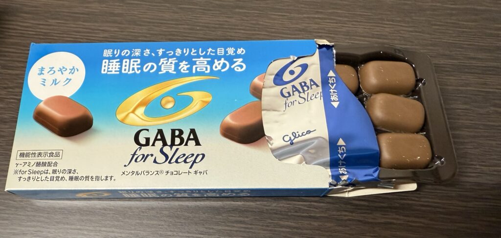 メンタルバランスチョコレートGABAフォースリープまろやかミルクのパッケージ