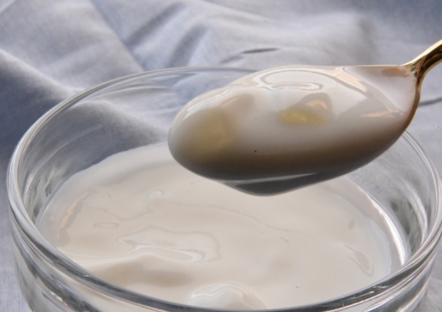 アロエヨーグルトの盛り付け写真