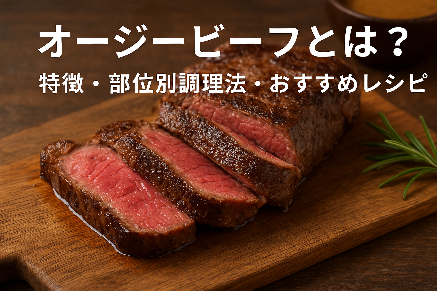 オーストラリア産オージービーフのサーロイン・ミディアムレアステーキ｜部位別調理法と簡単レシピ