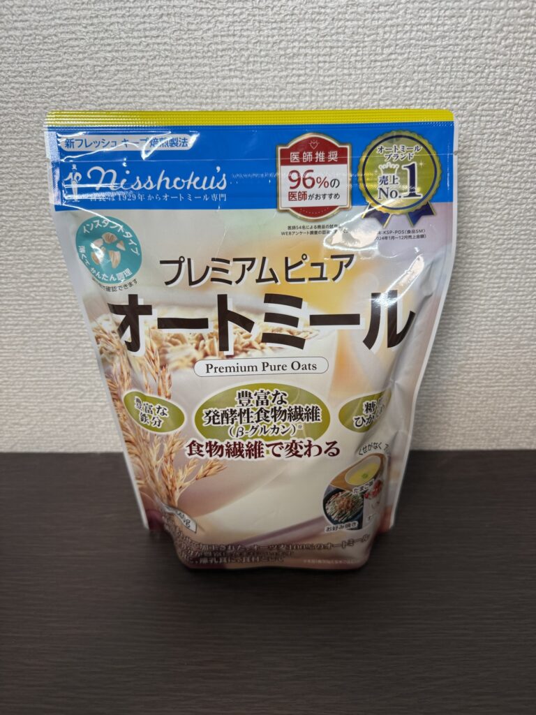 日食プレミアムピュアオートミールのパッケージ画像