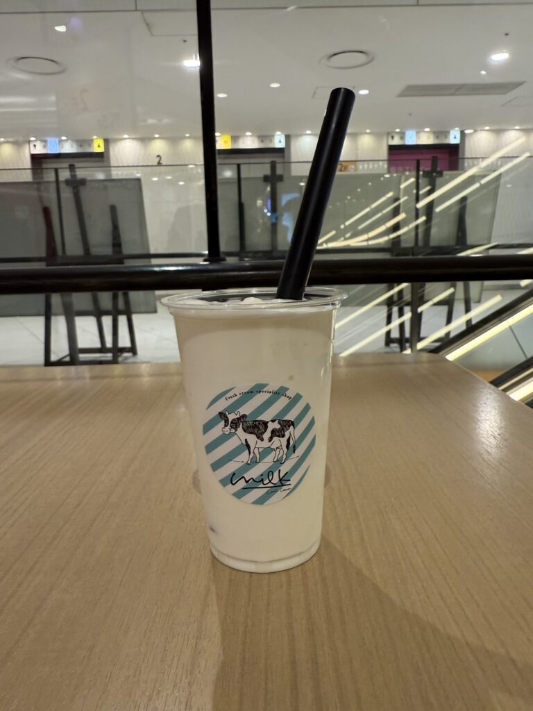 生クリーム専門店milkの生クリームシェイクの写真