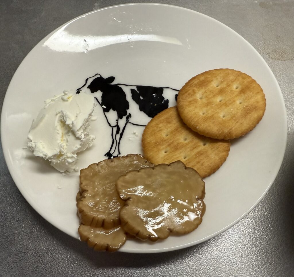 いぶりがっこクリームチーズの材料写真