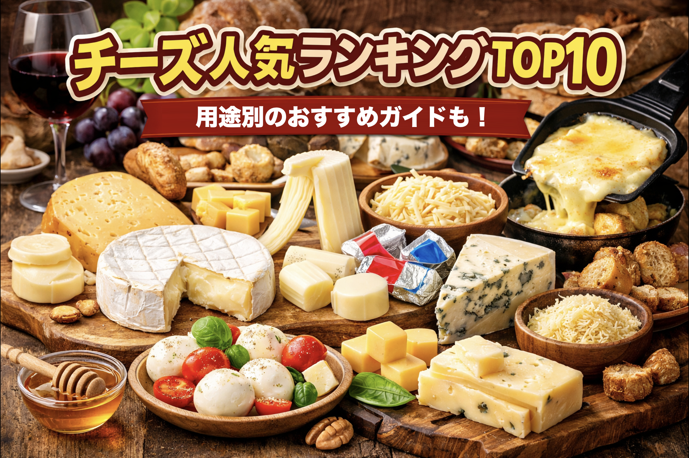 チーズ人気ランキングTOP10｜カマンベール・モッツァレラ・シュレッドなど用途別おすすめチーズ
